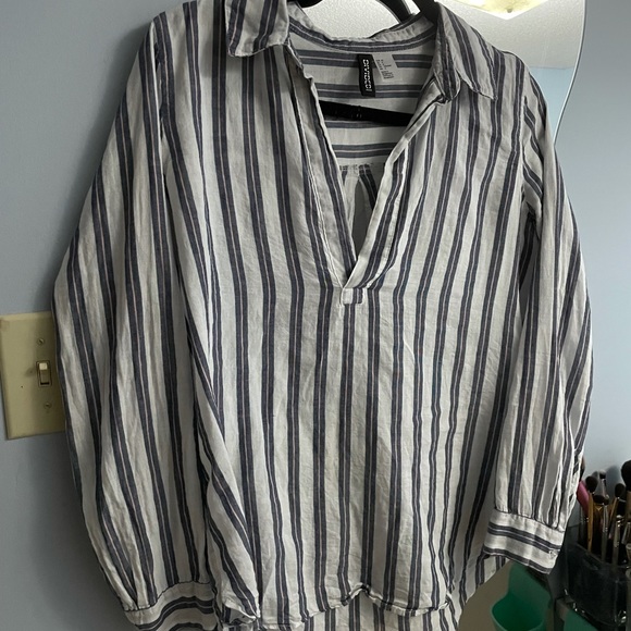 Striped Collard Shirt - Picture 1 of 4
